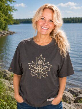 Unisex Alpine T-Shirt | Slate Grey | Made in Canada | Red Canoe